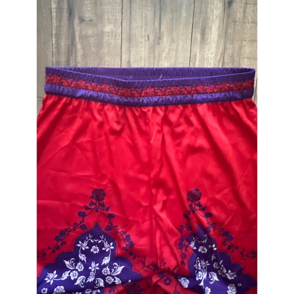 Rachel Zoe pants large flowy boho‎ red purple wide leg mandala print satin - Picture 3 of 8